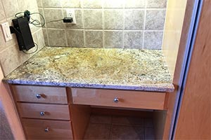 African Bordeaux Granite Nook Countertop